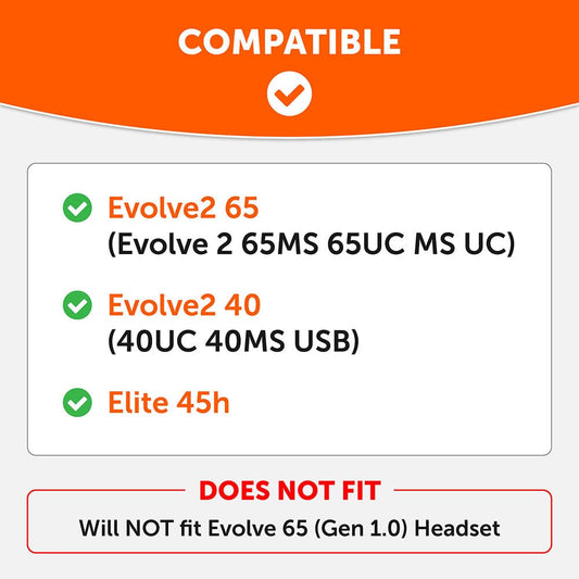 Upgraded Jabra Evolve2 65 Earpads - WC PadZ Evolve2 65Ear PadsTorqelo.com