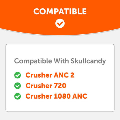 Upgraded Skullcandy Crusher ANC 2, Crusher 720 and Crusher 1080 ANC Earpads - WC PadZ Crusher ANC 2Ear PadsTorqelo.com
