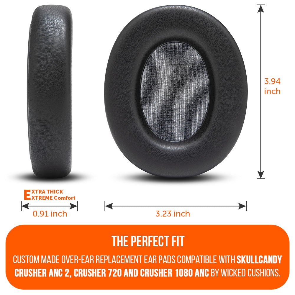 Upgraded Skullcandy Crusher ANC 2, Crusher 720 and Crusher 1080 ANC Earpads - WC PadZ Crusher ANC 2Ear PadsTorqelo.com