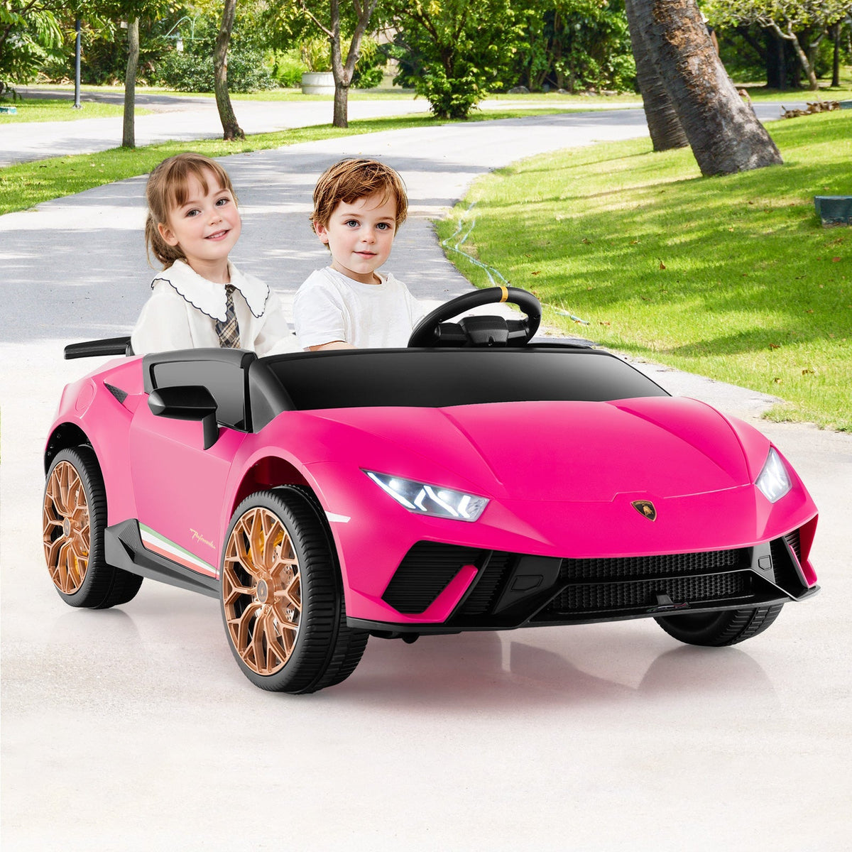 Licensed Lamborghini 24V 4WD 2-seater kids ride-on car, GBruno Store, view 2