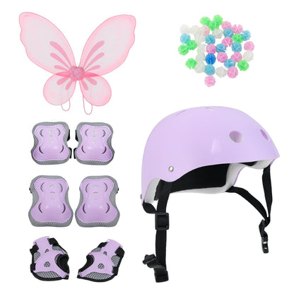 12 Inch Kids Bike with Helmet Protective Set Black & Pink by GBruno Store