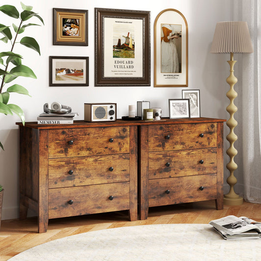 3-drawer dresser with tapered legs by DirectDeals