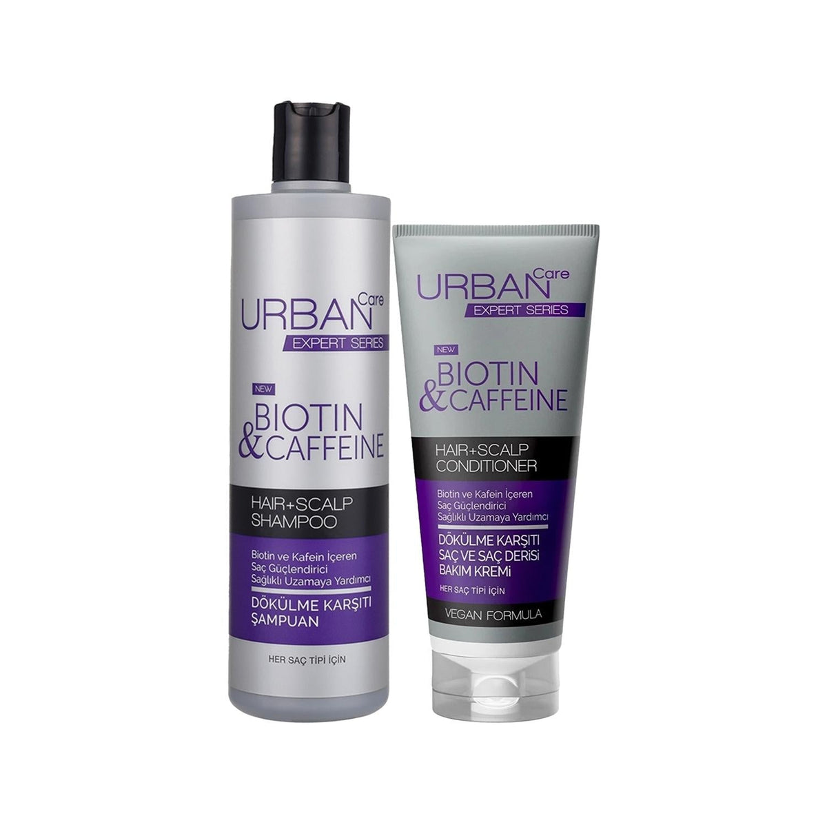 URBAN Care Expert Biotin & Caffeine Shampoo 350ml & Conditioner 200ml Set - Nourishing Hair Care for Healthier GrowthShampooTorqelo.com