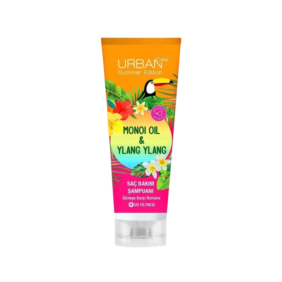 URBAN Care Monoi Oil & Ylang Ylang Sun Protective Hair Care Shampoo - Nourishing, Moisturizing, 8.45 fl ozShampooTorqelo.com