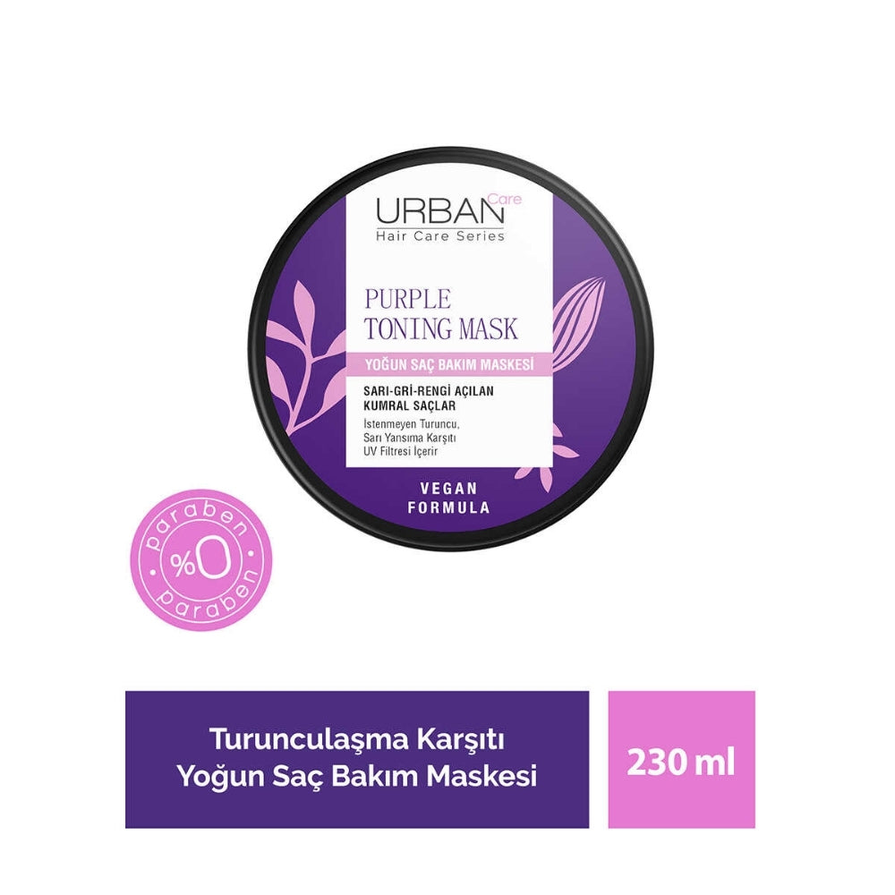 Urban Care Purple Hair Mask for Shine & Anti-Frizz 230ml by Beauty Care Bag