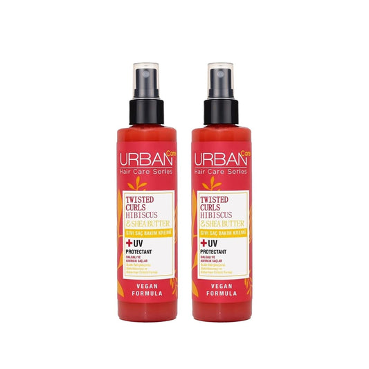URBAN Care Twisted Curls Hibiscus & Shea Butter Leave-In Hair Cream for Curly & Wavy Hair - Moisturizing, Nourishing, 13.53 fl oz (2 x 200 ml)Face CreamTorqelo.com