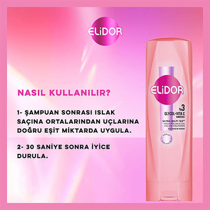 Elidor Ultra Işıltı 100 Hair Care Cream - Intense Shine & Nourishment for Damaged Hair by Beauty Care Bag
