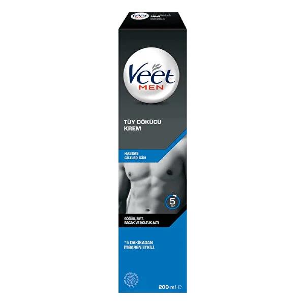 Veet Men hair removal cream for sensitive skin, 6.76 fl oz