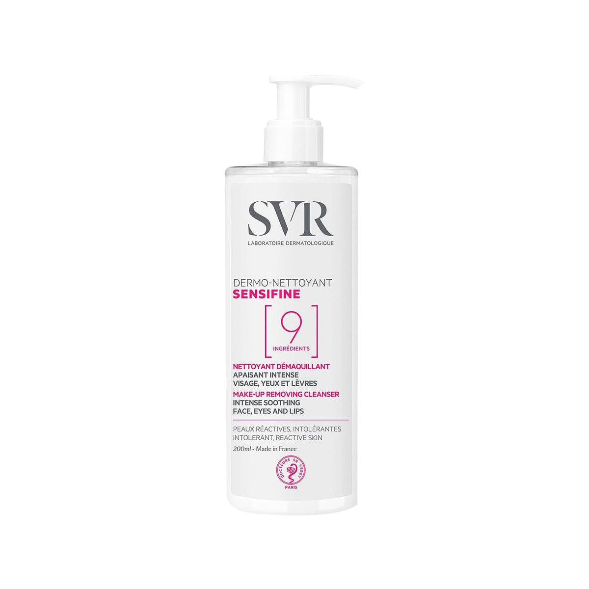 SVR Sensifine Face Cleansing Milk for Sensitive Skin - Gentle Makeup Remover & Cleanser, 13.53 fl oz by Beauty Care Bag