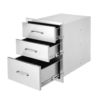VEVOR 18x23 Inch Outdoor Kitchen Stainless Steel Triple Access BBQ by Lemon Thalassa