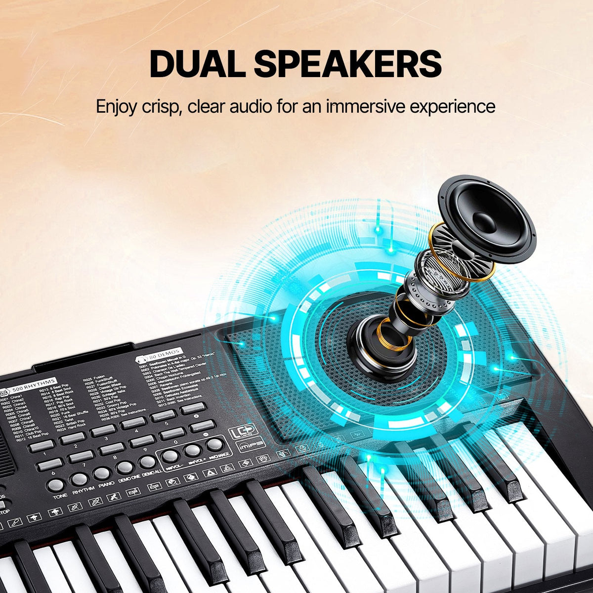 VEVOR 88 Key Digital Piano Keyboard, Semi Weighted Keys, Full Size by Lemon Thalassa