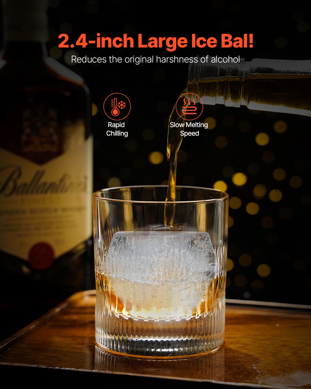 VEVOR Ice Diamond Press, 2.4" Ice Ball Maker, Aviation Aluminum by Lemon Thalassa