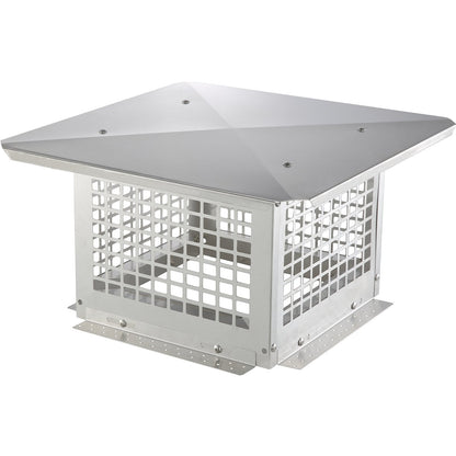 VEVOR Chimney Cap, 12 x 12 inch, 304 Stainless Steel Fireplace Chimney by Lemon Thalassa