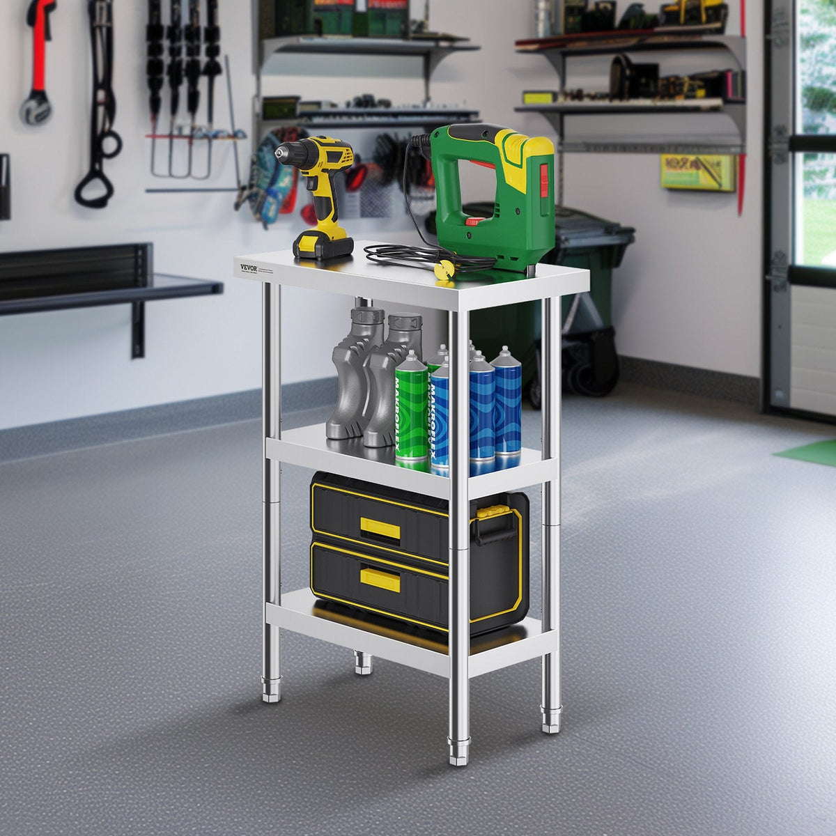 VEVOR Stainless Steel Food Prep Table Commercial Kitchen Work Table by Lemon Thalassa