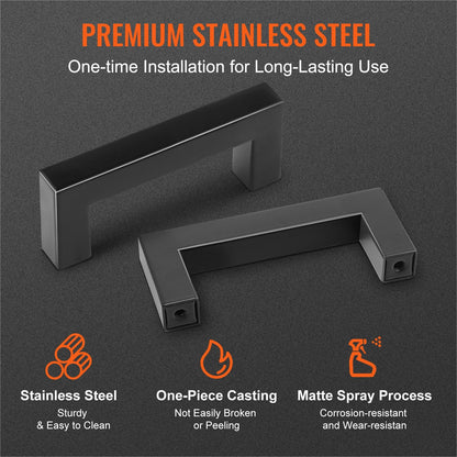 VEVOR 30 Pack Cabinet Pulls, 3in / 76mm Center to Center Slim Square by Lemon Thalassa