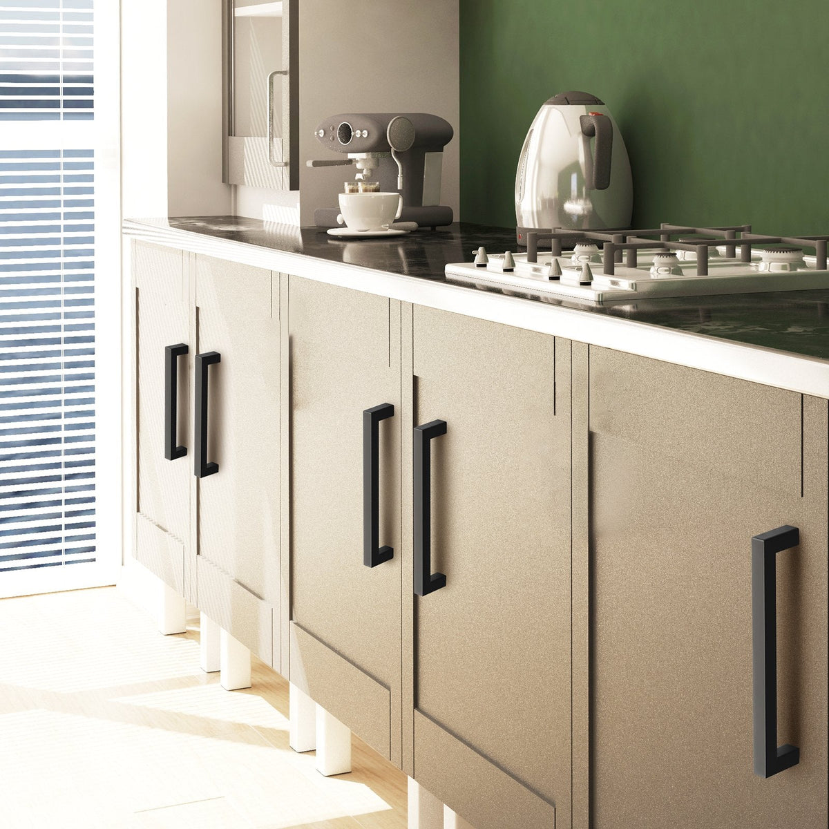 VEVOR 30 Pack Cabinet Pulls, 3in / 76mm Center to Center Slim Square by Lemon Thalassa