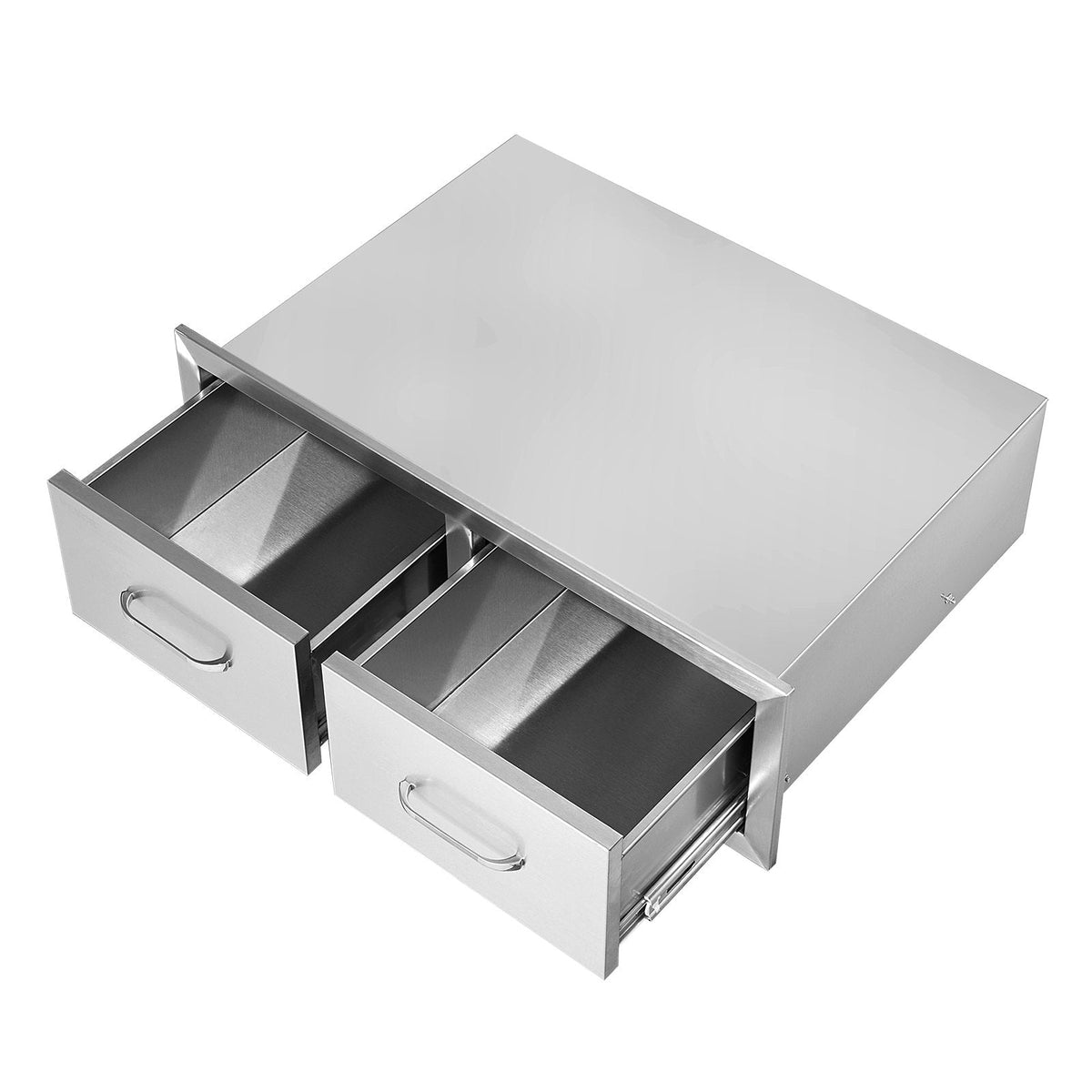 VEVOR Outdoor Kitchen Drawers 30 W x 10 H x 20 D, Horizontal Double by Lemon Thalassa