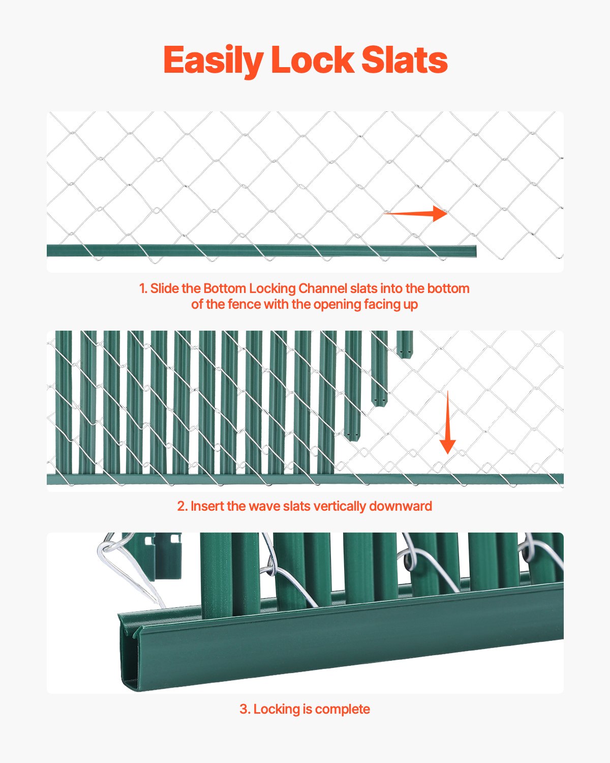 VEVOR Bottom Locking Privacy Slats, Single-Wall Vertical by Lemon Thalassa