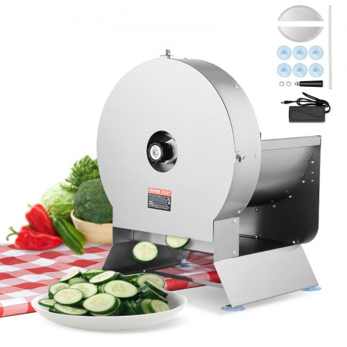 VEVOR Electric Vegetable Slicer, 0-0.5"/0-12mm Thickness Adjustable by Lemon Thalassa