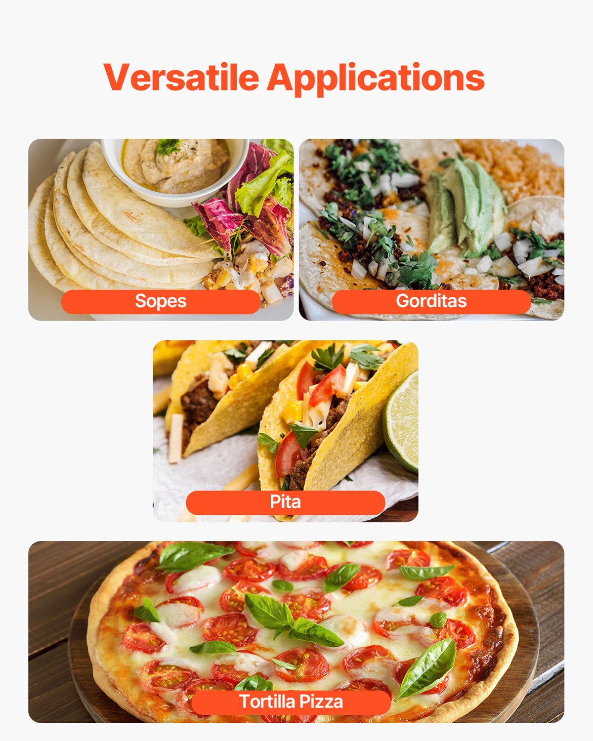 VEVOR Electric Tortilla Maker, Automatic Corn Tortilla Making Machine by Lemon Thalassa