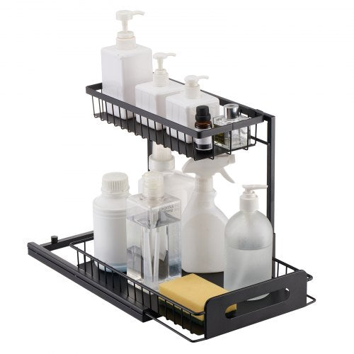 VEVOR 2 Tier Pull Out Cabinet Organizer(10.7"W x 14.2"D ), Under Sink by Lemon Thalassa
