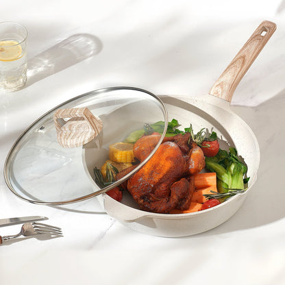 VEVOR 17 Piece Pots and Pans Set, Granite Nonstick Cookware Set, by Lemon Thalassa