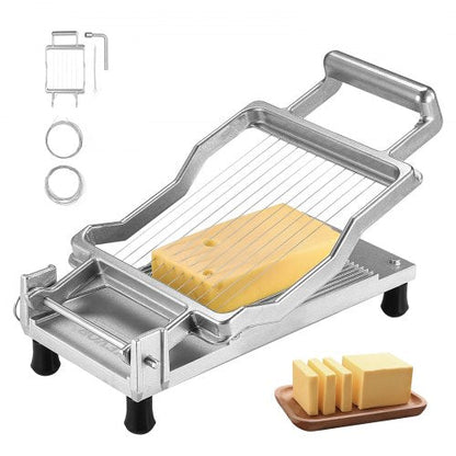 VEVOR Cheese Cutter with Wire, 0.39" & 0.78" Cheeser Butter Cutting by Lemon Thalassa