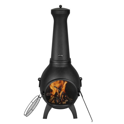 VEVOR Chiminea, 22 Inch Outdoor Wood Burning Firepit, Spherical by Lemon Thalassa