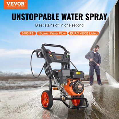 VEVOR Gas Pressure Washer, 3400 PSI 2.6 GPM, Gas Powered Pressure by Lemon Thalassa