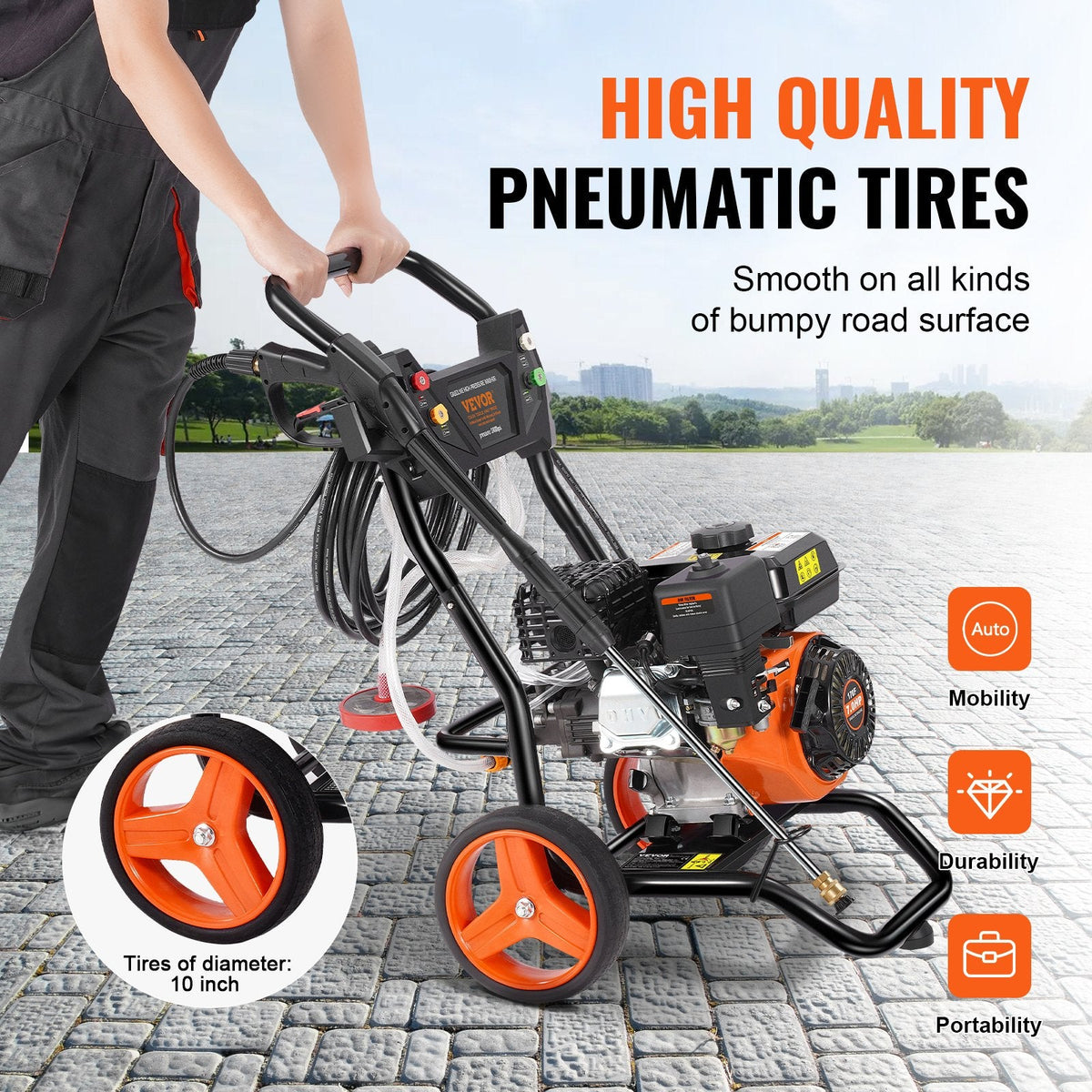 VEVOR Gas Pressure Washer, 3400 PSI 2.6 GPM, Gas Powered Pressure by Lemon Thalassa