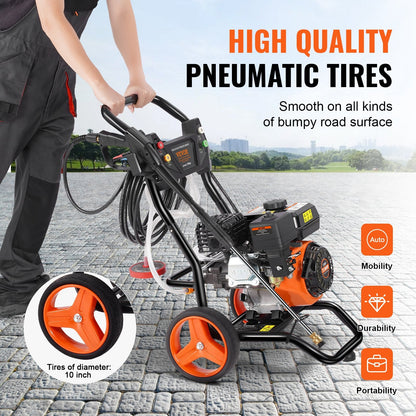 VEVOR Gas Pressure Washer, 3400 PSI 2.6 GPM, Gas Powered Pressure by Lemon Thalassa