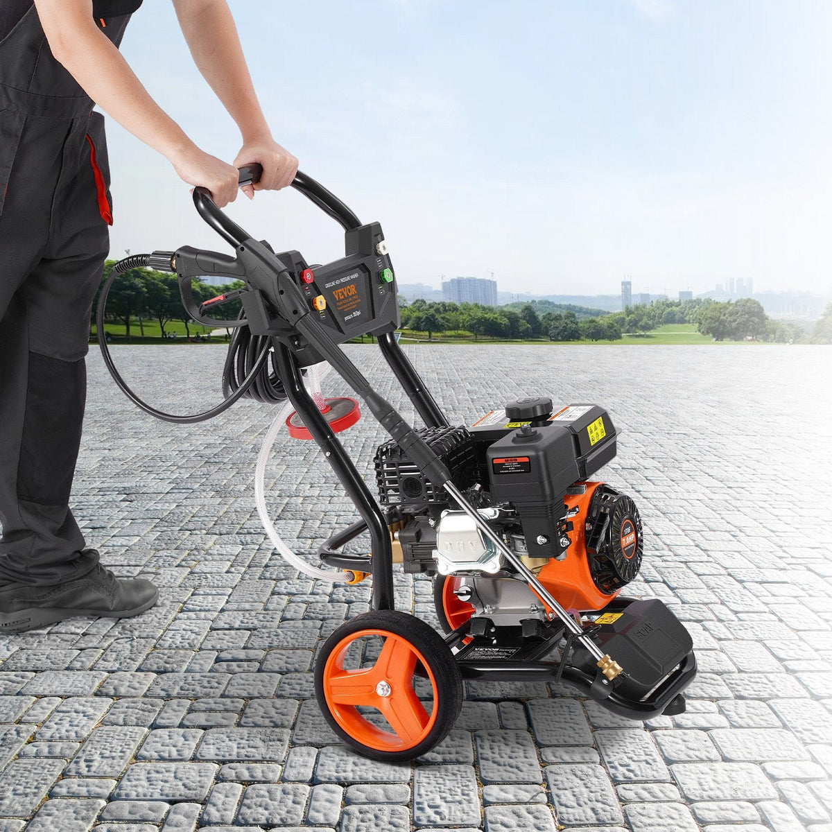 VEVOR Gas Pressure Washer, 3950 PSI 10L/min, 2.6 GPM Gas Powered by Lemon Thalassa