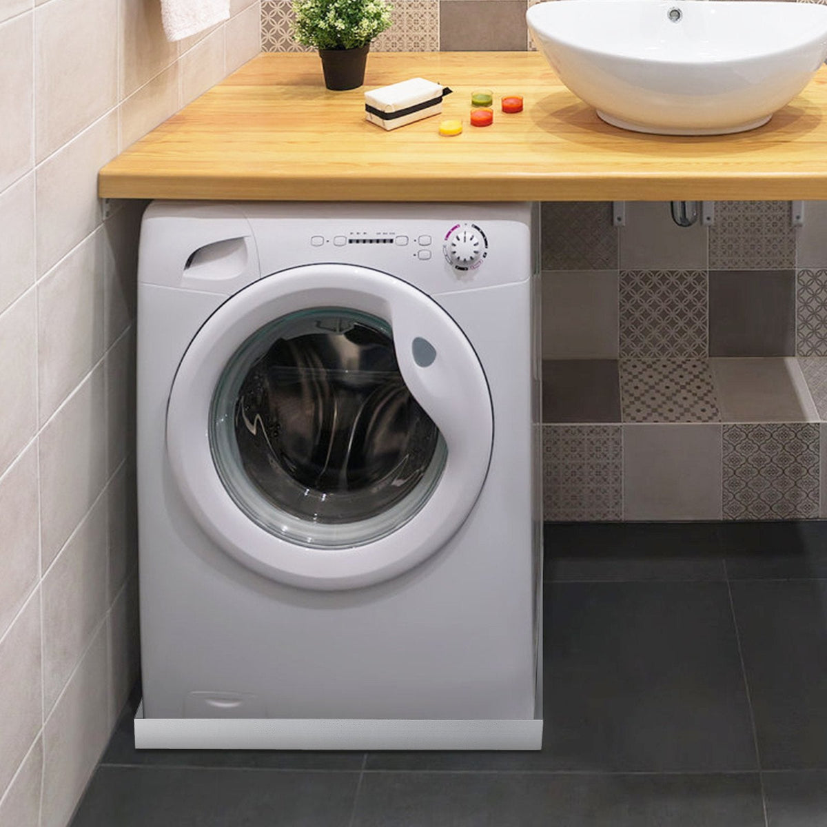 VEVOR 27 x 25 x 2.5 Inch Washing Machine Pan 304 Stainless Steel by Lemon Thalassa