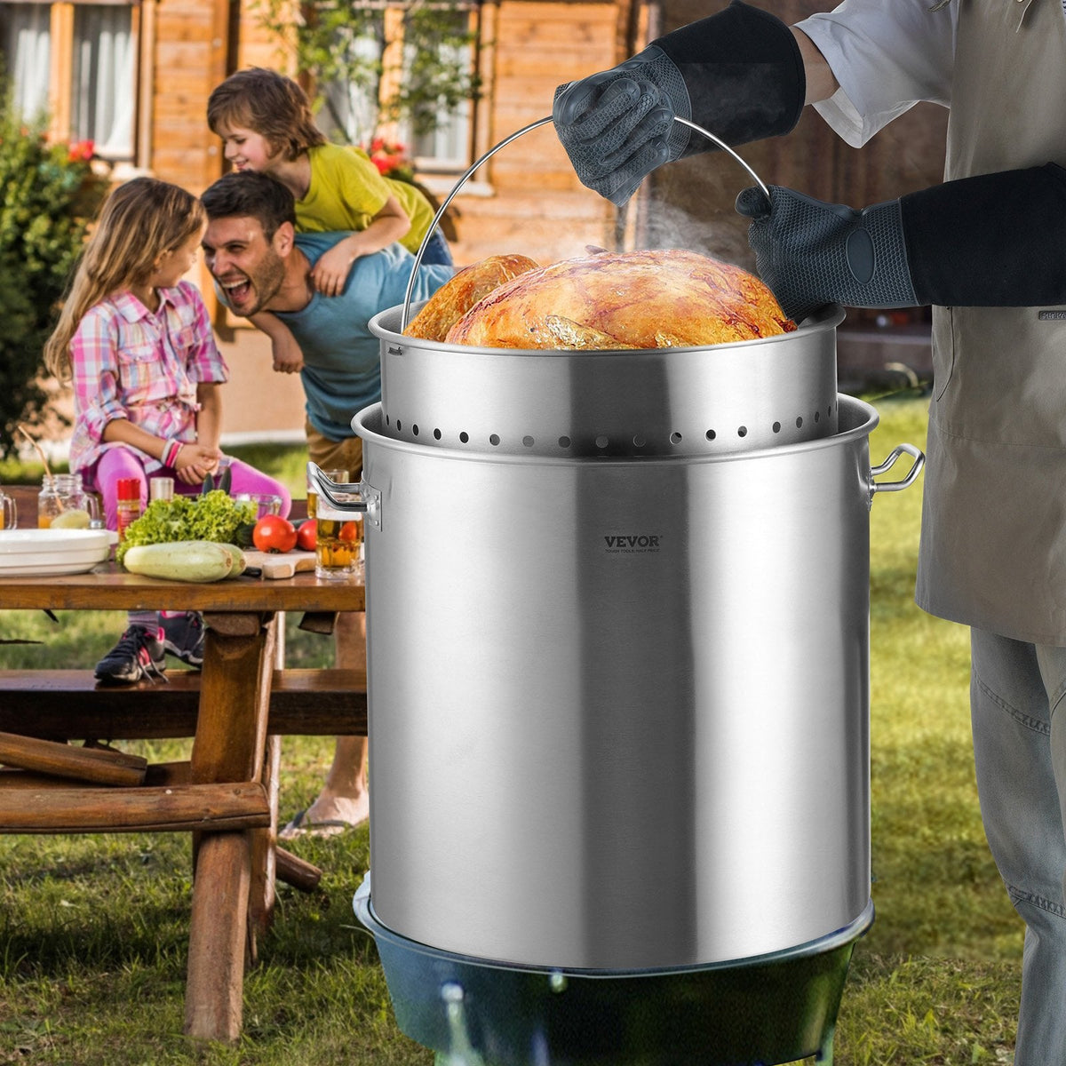 VEVOR Stainless Steel Stockpot, 100 Quart Large Cooking Pots, Cookware by Lemon Thalassa
