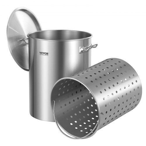 VEVOR Stainless Steel Stockpot, 36 Quart Cooking Pots, Cookware Sauce by Lemon Thalassa