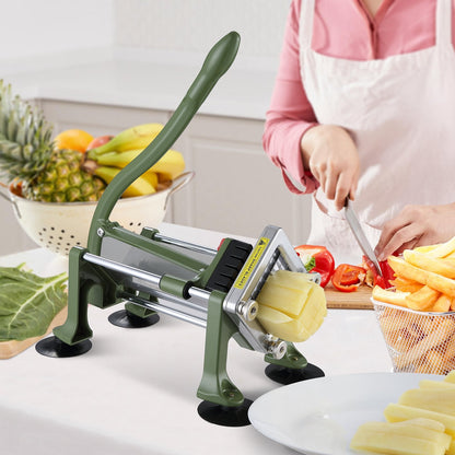 VEVOR French Fry Cutter, Potato Slicer with 1/2-Inch and 3/8-Inch by Lemon Thalassa
