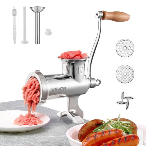 VEVOR Manual Meat Grinder, 304 Stainless Steel Hand Meat Grinder with by Lemon Thalassa