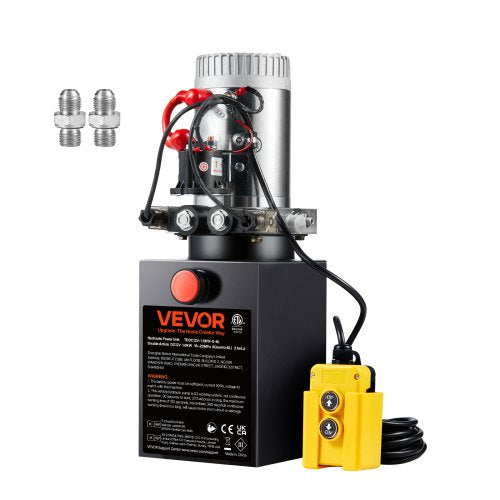 VEVOR Hydraulic Pump, 8 Quart Hydraulic Power Unit, Double Acting Dump by Lemon Thalassa