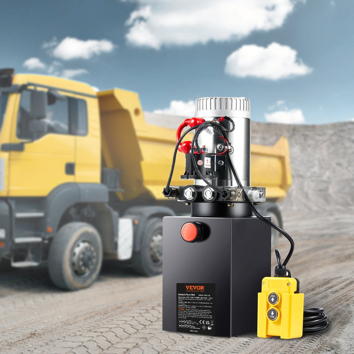 VEVOR Hydraulic Pump, 8 Quart Hydraulic Power Unit, Double Acting Dump by Lemon Thalassa