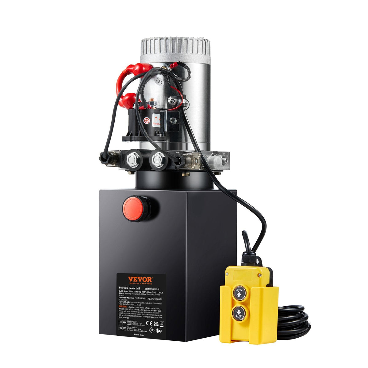 VEVOR Hydraulic Pump, 8 Quart Hydraulic Power Unit, Double Acting Dump by Lemon Thalassa