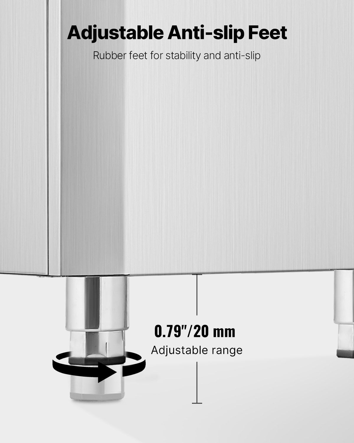 VEVOR Ice Dispenser, Ice Storage Bin with 180 Lbs Storage Capacity, 20 by Lemon Thalassa