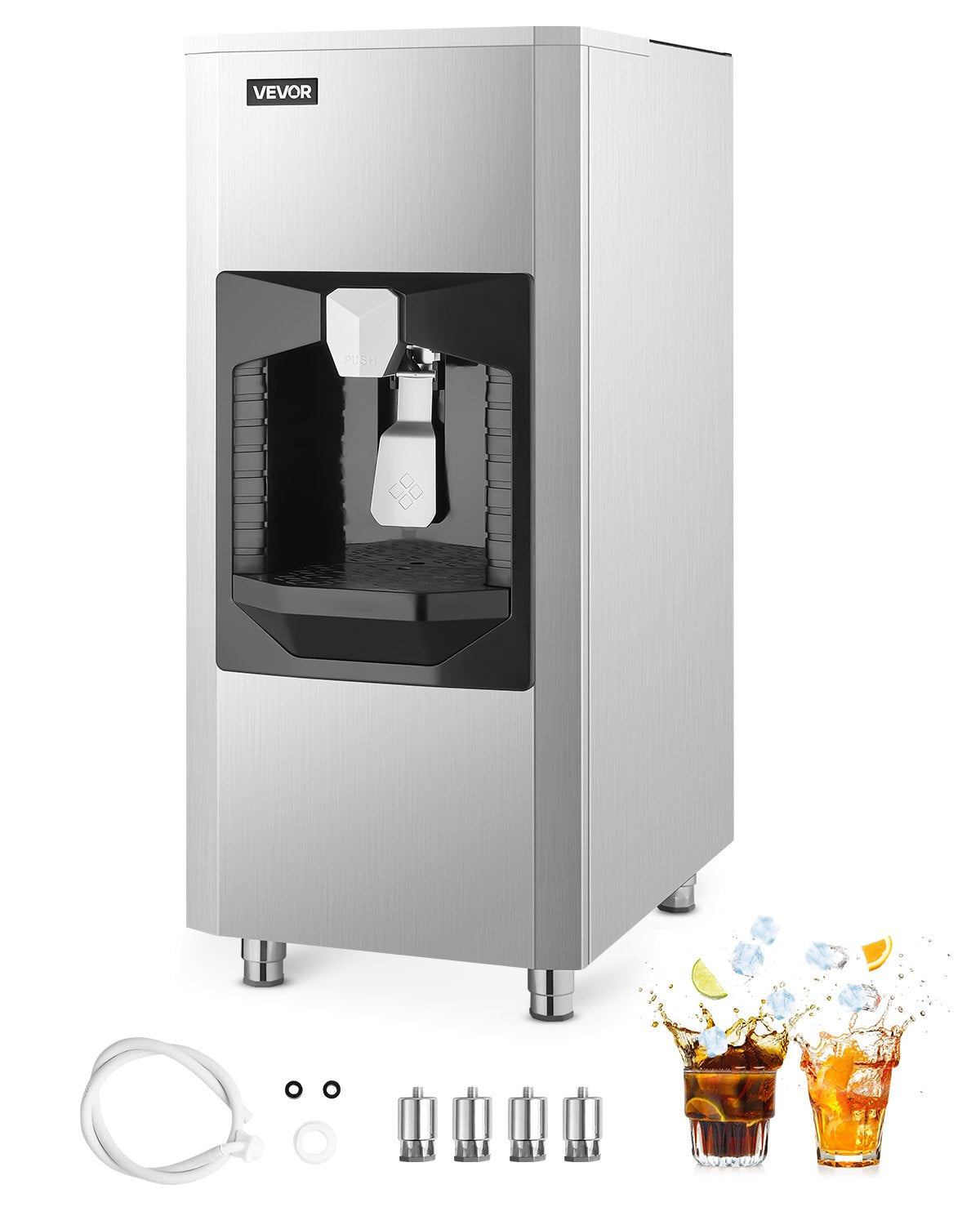VEVOR Ice Dispenser, Ice Storage Bin with 180 Lbs Storage Capacity, 20 by Lemon Thalassa