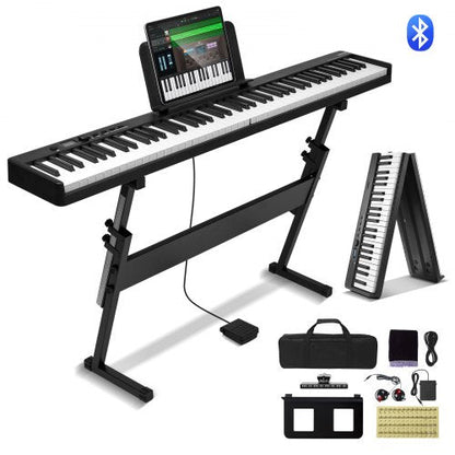 VEVOR 88 Key Folding Keyboard Piano, Bluetooth & MIDI, Portable by Lemon Thalassa