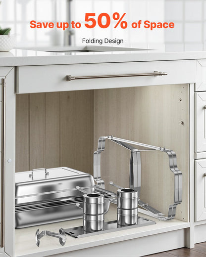 VEVOR Chafing Dish Buffet Set, 8 Qt 4 Pack, Stainless Steel Chafer by Lemon Thalassa
