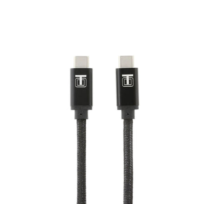 USB-C 3.0 Cable 10ft Black Nylon Braided Fast Charge by Thought Out