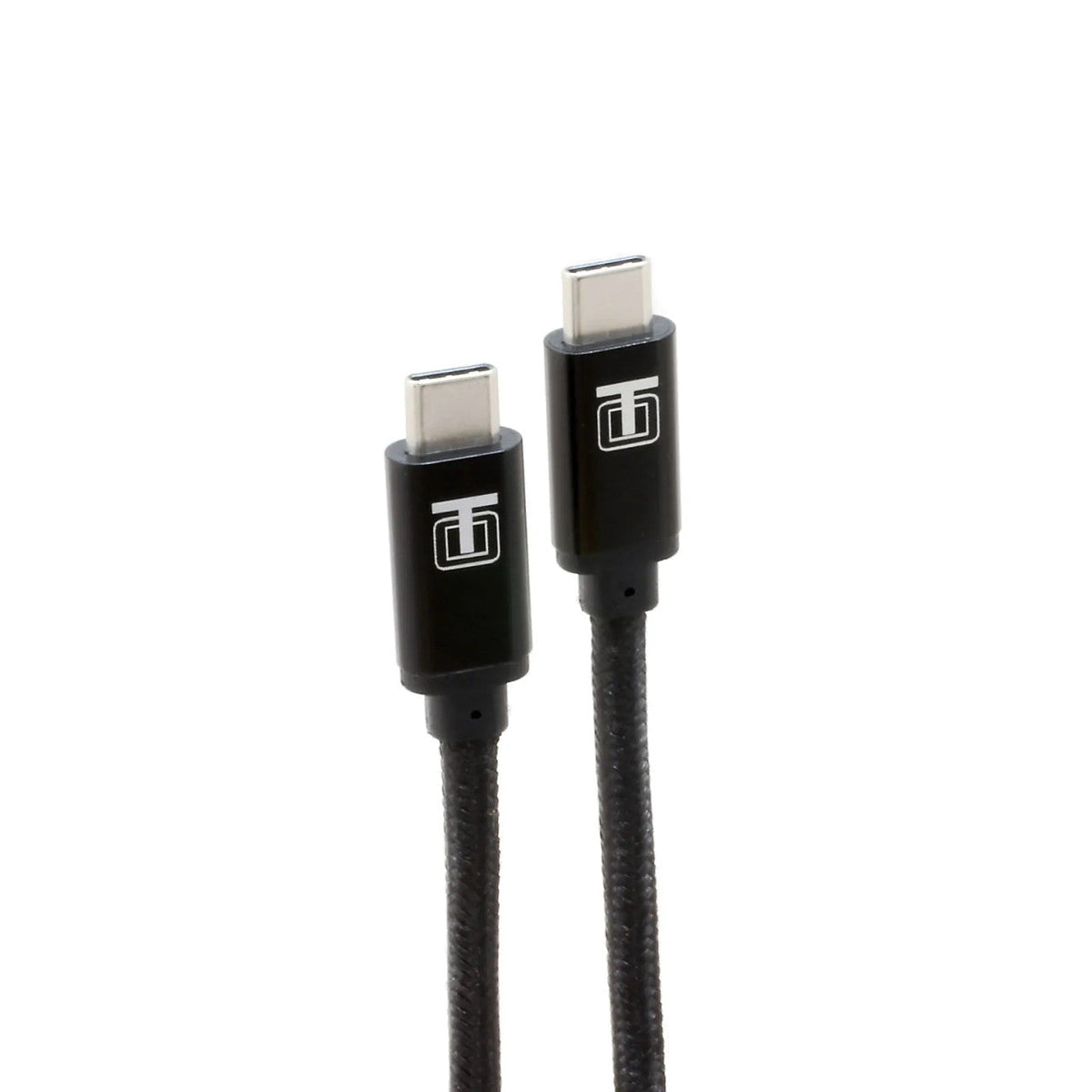 USB-C 3.0 Cable 10ft Black Nylon Braided Fast Charge by Thought Out
