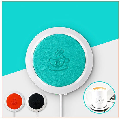 ☕ USB Cup Warmer Mat Pad – Portable Coffee & Tea Mug Heating CoasterBeverage WarmersTorqelo.com