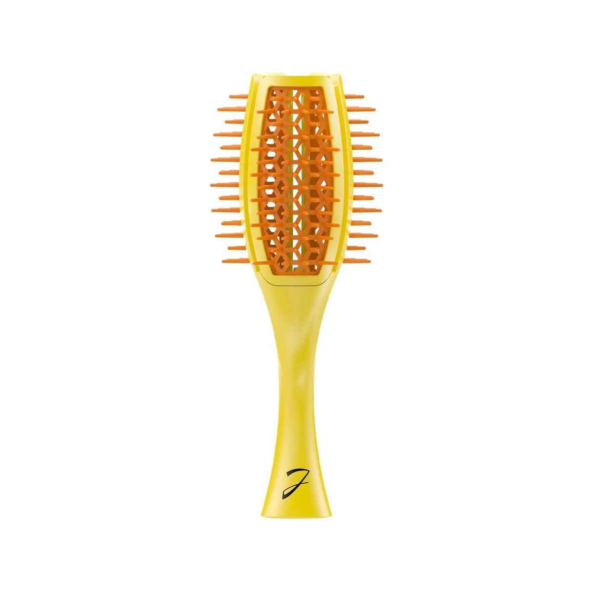 Janeke Tulip Brush Detangling Hair Brush Yellow Orange by Beauty Care Bag