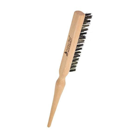 Nascita Ergonomic Wooden Hair Brush for Effortless Bun Styling - Professional Quality Bun Brush with Comfortable Grip by Beauty Care Bag