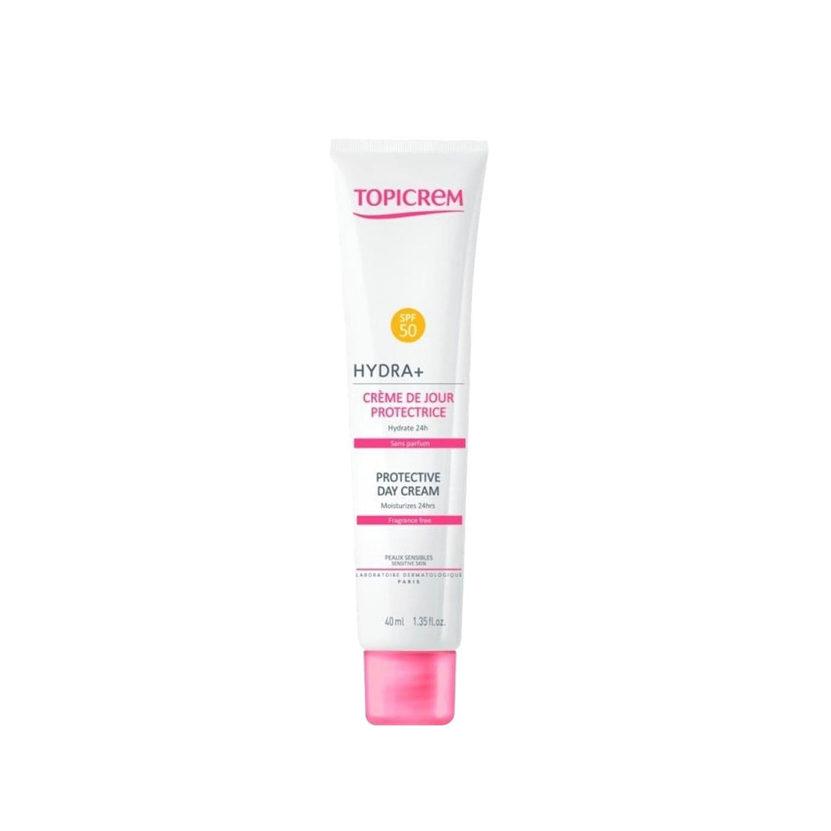 Topicrem Hydra+ SPF50 Day Cream: Hydrating Facial Moisturizer & Daily Sunscreen - Ultimate Skin Protection by Beauty Care Bag